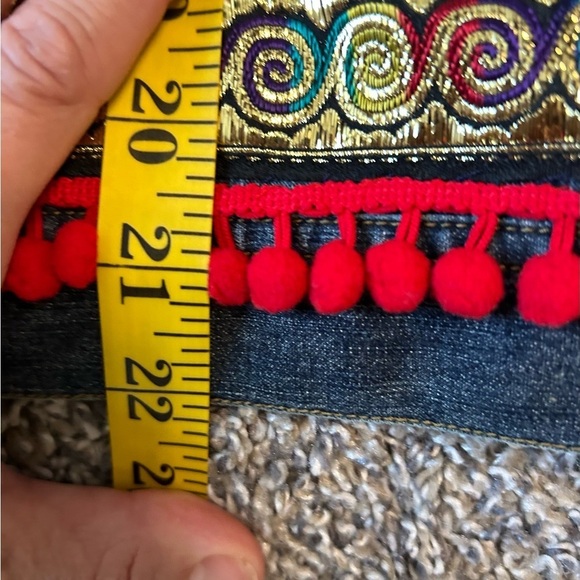 Telluride Clothing mix media wearable Art denim jacket - Picture 14 of 15